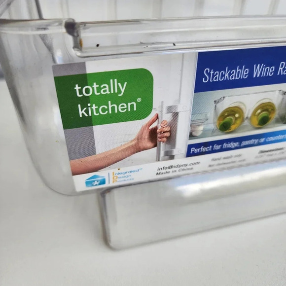 Acrylic Stackable Wine Bottle Holder Organizer Fridge and Freezer BPA Free - Picture 11 of 12